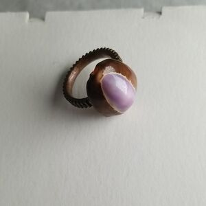 Shell And Copper Ring Size 8.5
